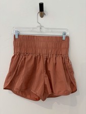 Free People Movement Hot Shot Style Flowy Shorts Rust Orange Medium