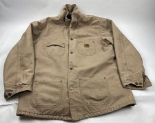 Vintage Carhartt CO2 SDL Chore Blanket Lined Jacket Men Size L Tall Made In USA