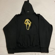 Title: Scream Ghostface Hoodie Mens Large Black Embroidered Horror Movie Graph