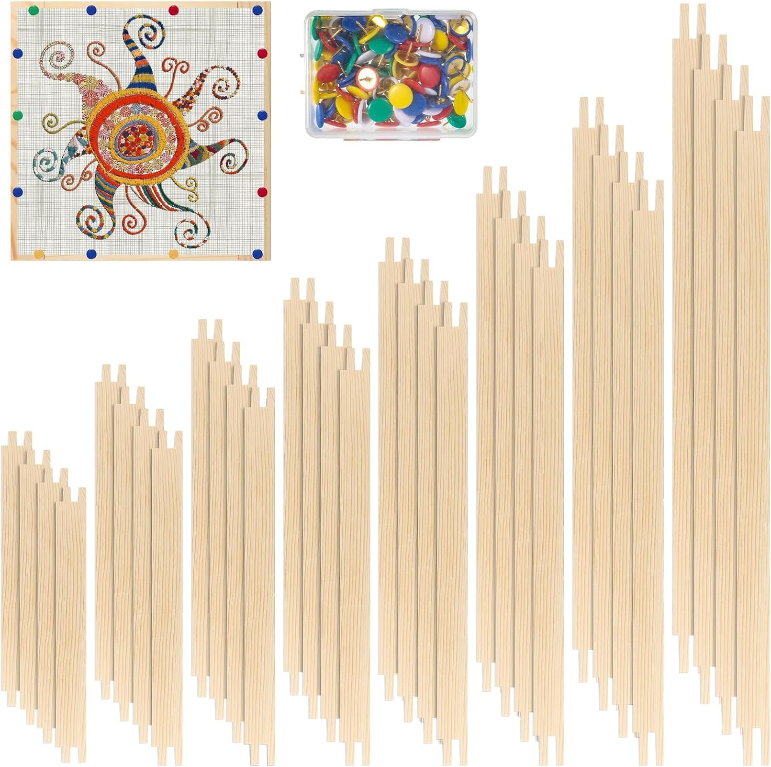 16 Sets Needlepoint Stretcher Bar Set, 8 Sizes Stretcher Bar
