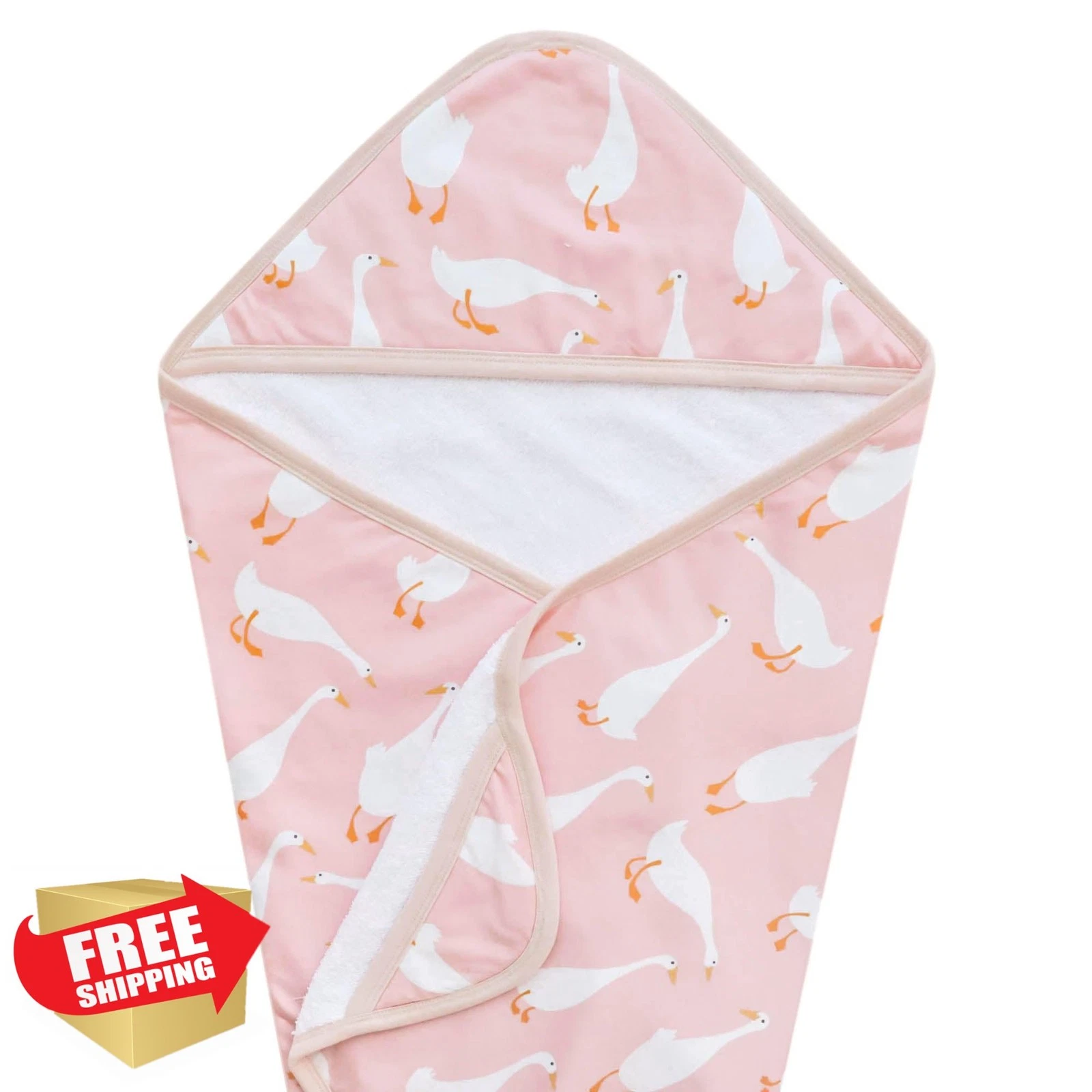Copper Pearl Goosie Baby Hooded Towel Newborn/Toddler