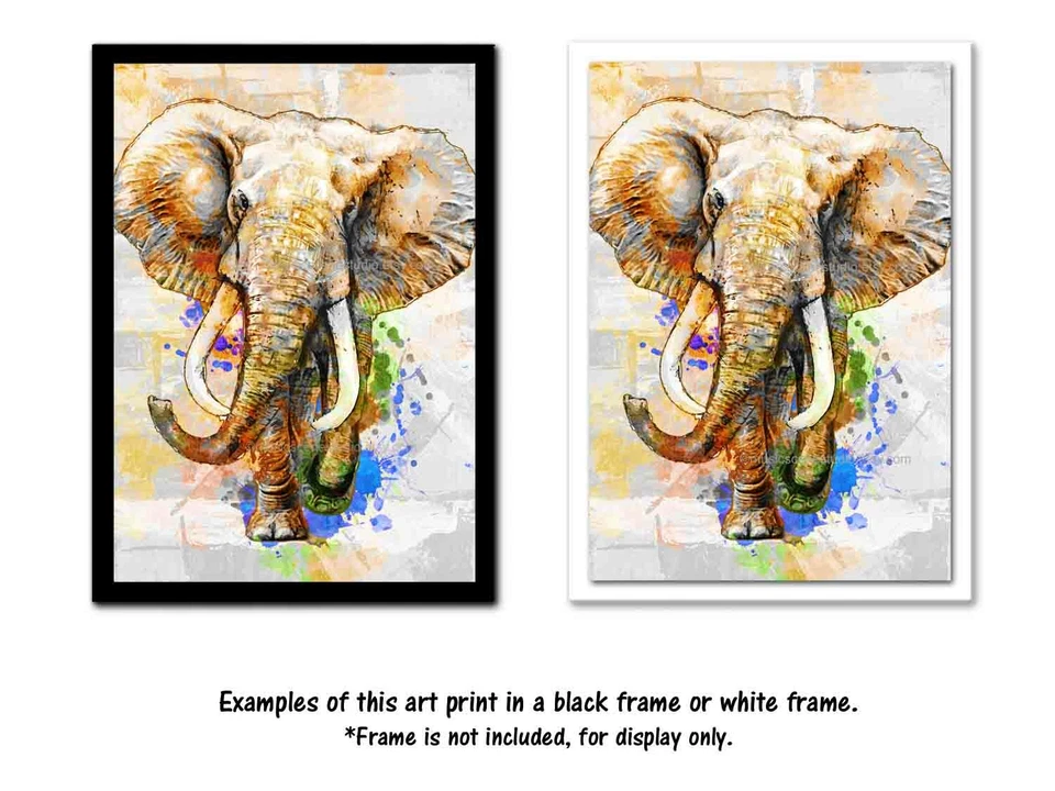 Elephant Wall Art, Elephant Art Prints, Safari Animal Art, Elephant Print - Изображение 2 из 3