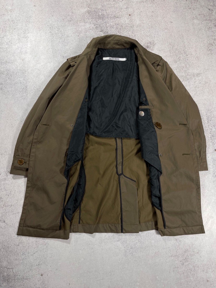 Dirk Bikkembergs Men's Vintage 90s Belted Trench Coat Archive