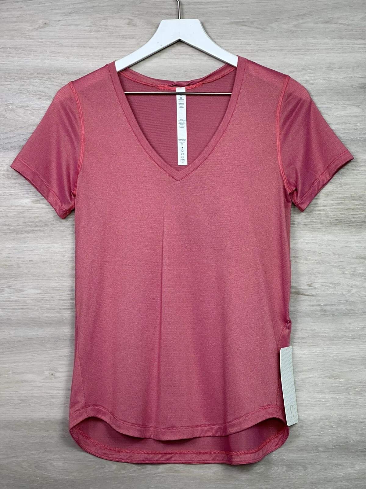 Lululemon What The Sport Tee Size 6 HJMG/GOLD 10731