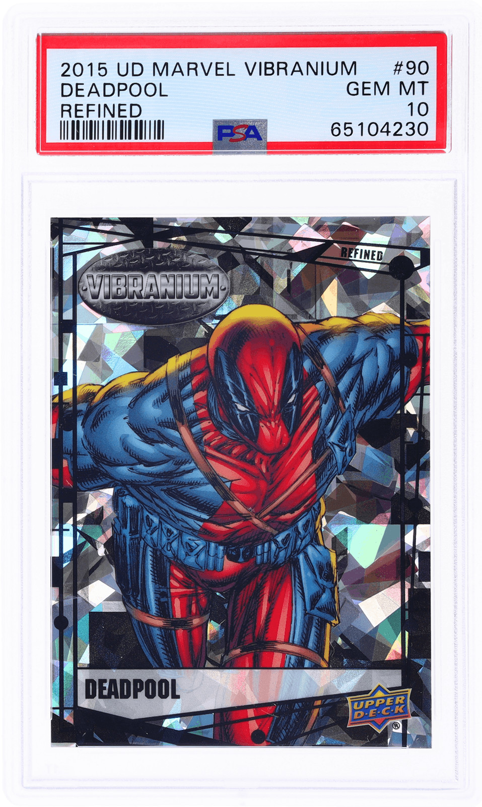 2015 Marvel Vibranium Deadpool Refined #90 /99 PSA 10
