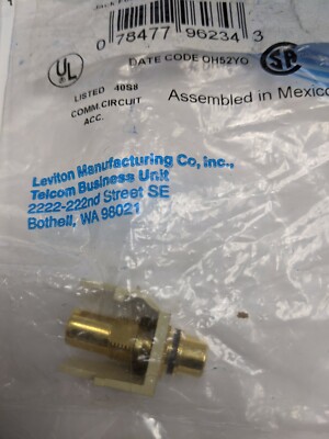 LEVITON 010-40830-BIE , Snap-in Module With RCA Speaker Jack   ( ONE )