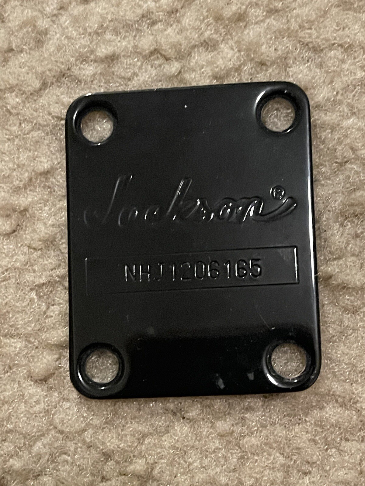 Jackson Guitar Neck Plate Black Neck Plate & Screws eBay