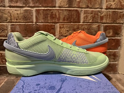 New 15 Nike Ja 1 Mismatched Bright Mandarin Orange Green FQ4796