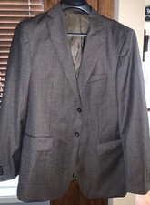 Banana Republic Modern Fit Gray Wool Blazer Jacket 40R
