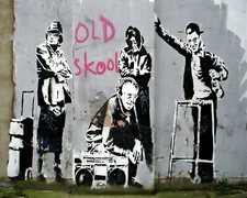 Banksy Old Skool Graffiti Art 8 x 10 Print Photograph Picture Photo
