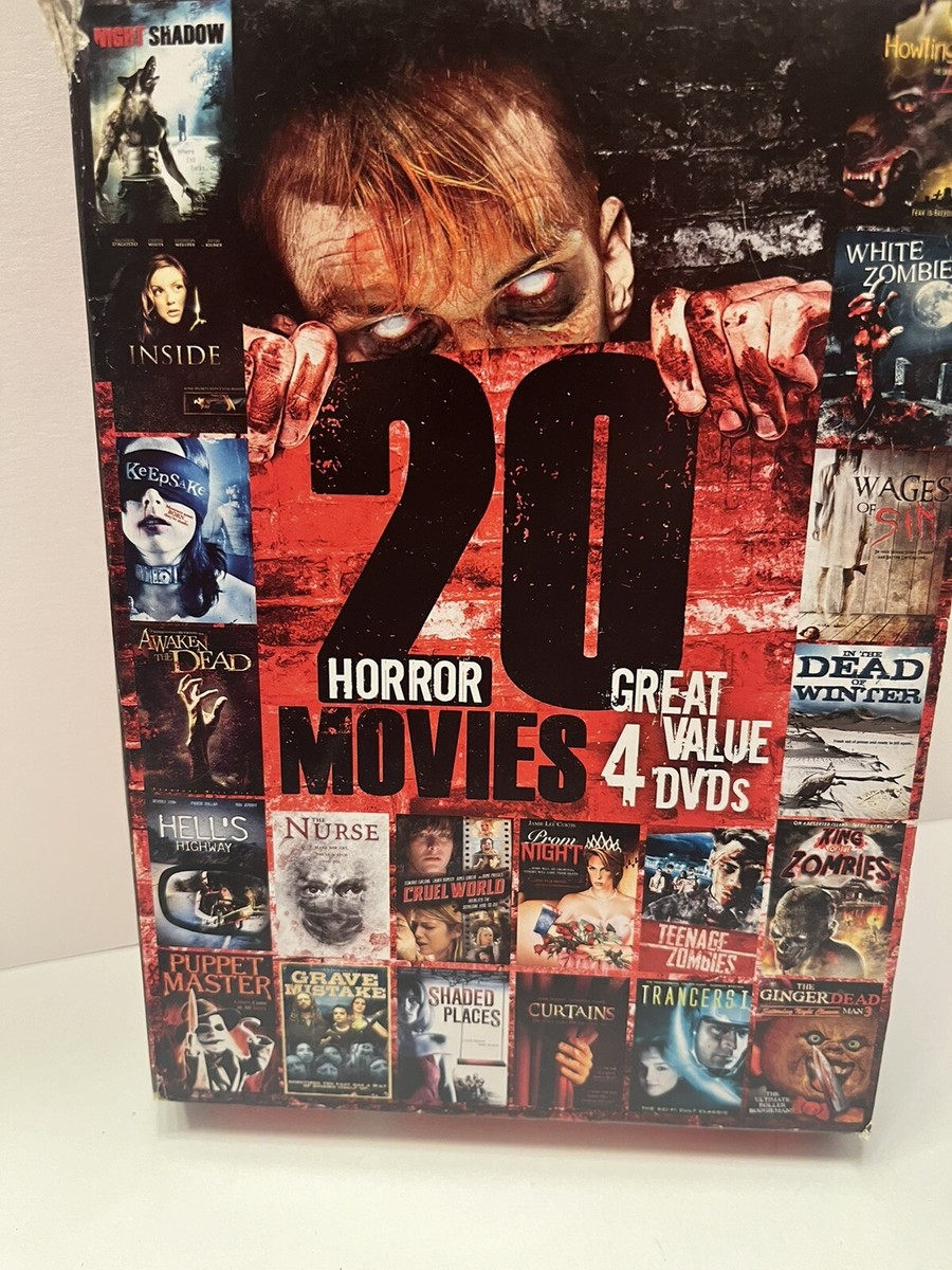 20 Horror Movies DVD 4 Disc Set Teenage Zombies Prom Night Echo