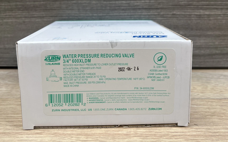 ZURN WILKINS 43-600XLDM 3/4" WATER PRESSURE REDUCING VALVE, BRONZE - Image 2 of 4