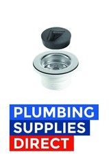 McALPINE BSW10P 1.5" / 40mm Kitchen Sink Waste with Centre Screw 70mm Flange