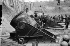 New 5x7 Civil War Photo: 13" Mortar Cannons, Battery at Yorktown Virginia - 1862