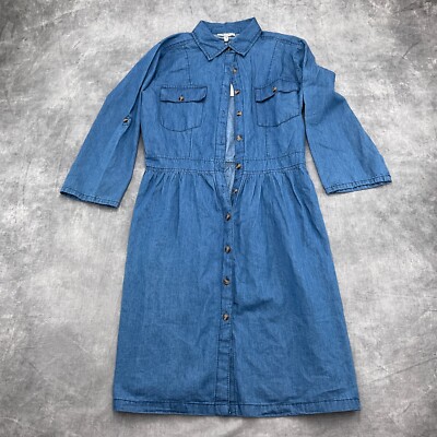 acid blue dress Acid Wash Cap Sleeve Umbrella Dress main image 0