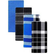 MEN'S FANCY COTTON LUNGI PACK OF 4 US