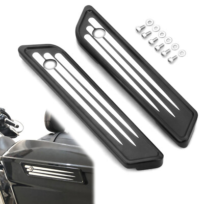 For Harley Edge Cut Saddlebag Hinge Covers Touring  FLHT FLHTKL FLHXS 2014-2024
