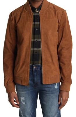 Slate \u0026 Stone Men's Suede Bomber Jacket 