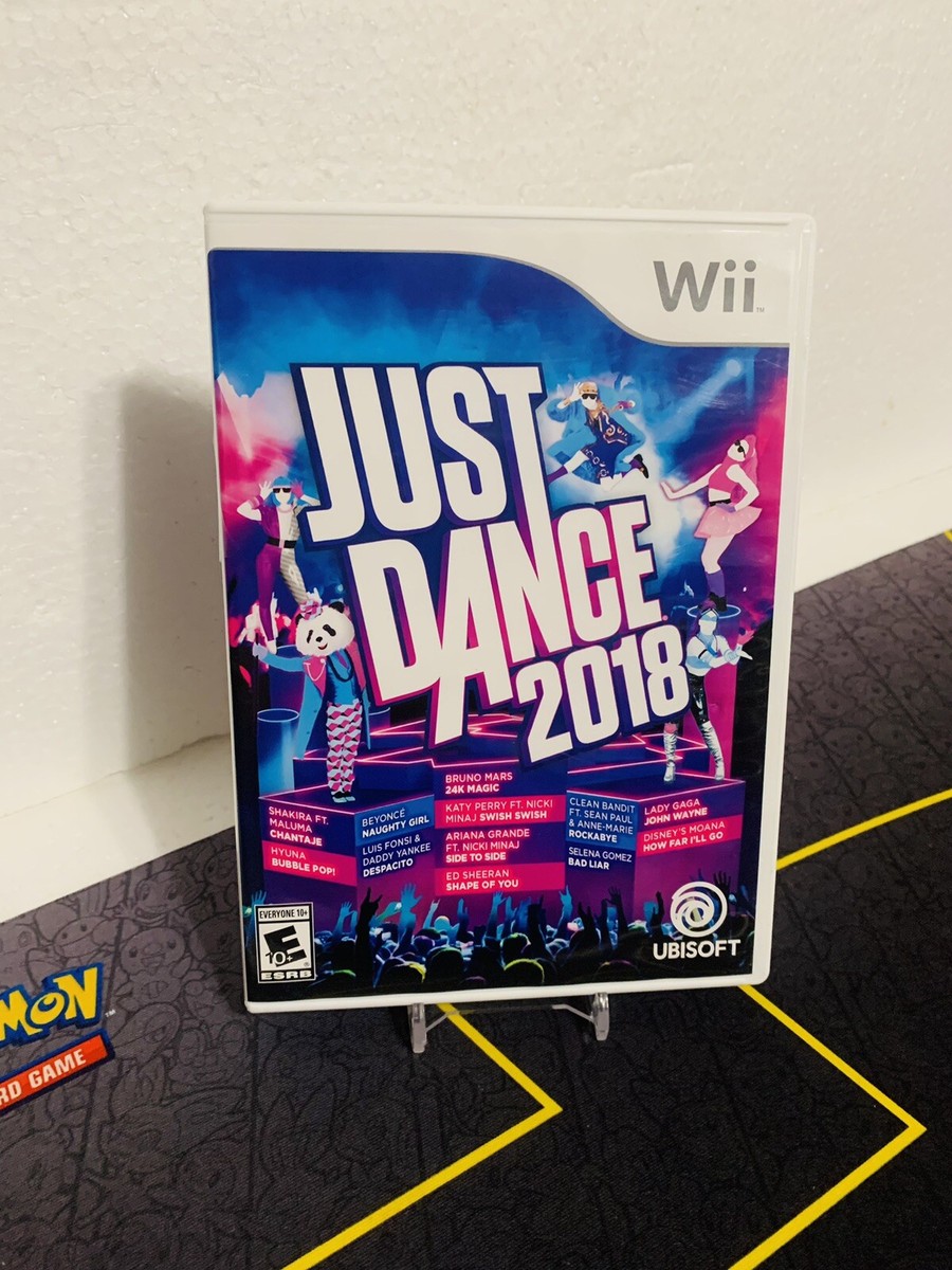 Just Dance 2018 (Nintendo Wii, 2017) Ubisoft Dancing Game Clean Disc