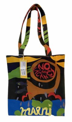 Marni X No Vacancy Inn SHOPPING TOTE BAG NEW NWT Made in