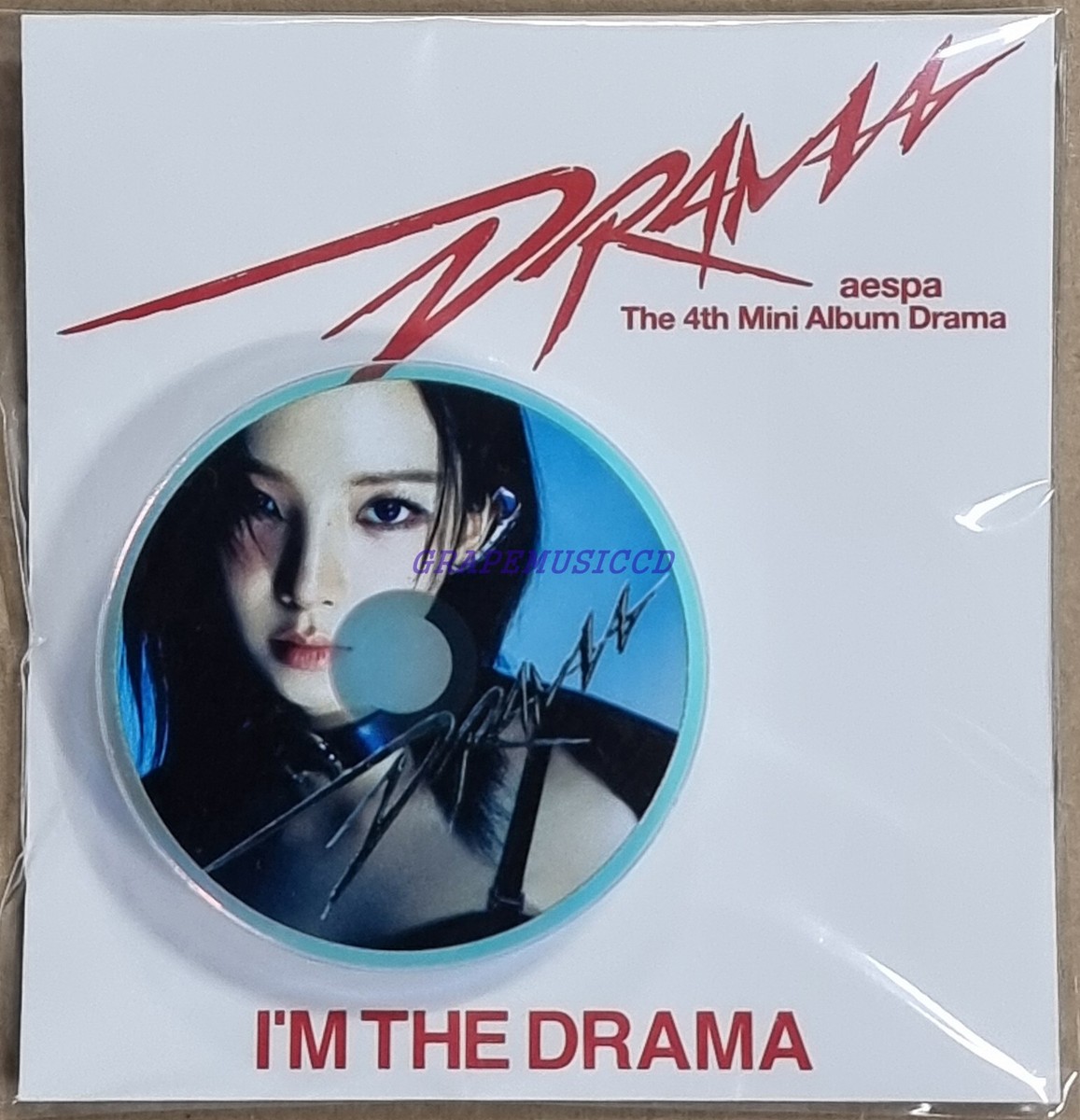 aespa DRAMA SMTOWN OFFICIAL MD GOODS CD SMART TOK + PHOTOCARD