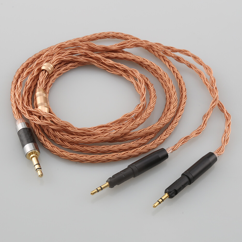3.5mm 16Core 7N OCC Braided Headphone Cable For AudioTechnica ATHR70X