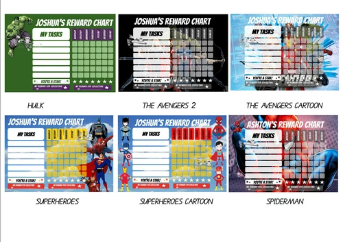 Children's Personalised Reward Chart. Kids behaviour, Chore, Toilet Training NEW - Picture 4 of 12