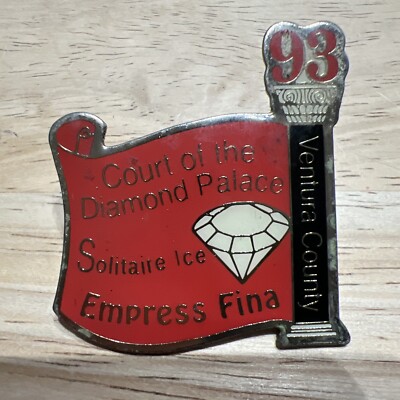 Vintage 1993 Court Of The Diamond Palace Solitaire Ice Express Fina pin