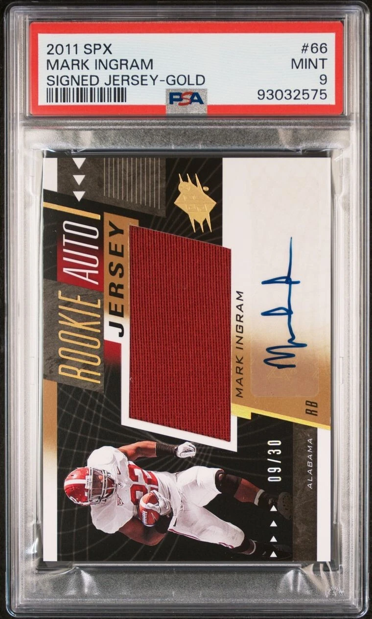 Mark Ingram Spx #66 Signed Jersey-Gold