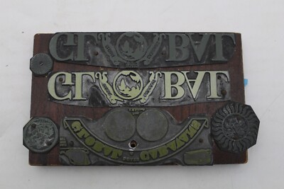Vintage Global Wohnwagen Markendruckblock mit mehreren Platten