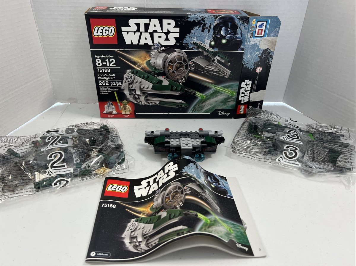 LEGO STAR WARS: Yoda's Jedi Starfighter (75168) Only Missing Yoda RARE READ  DESC