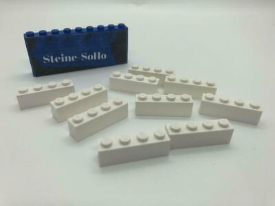 Lego (c) 10x 1x4 Basic Stein -  weiss - 3010 - brick white