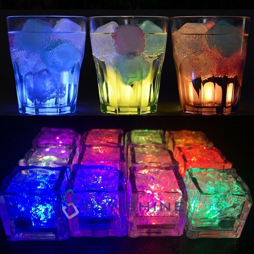 Cubos de hielo iluminados cubos LED multicolor para bebidas con luces cambiantes - Picture 2 of 26