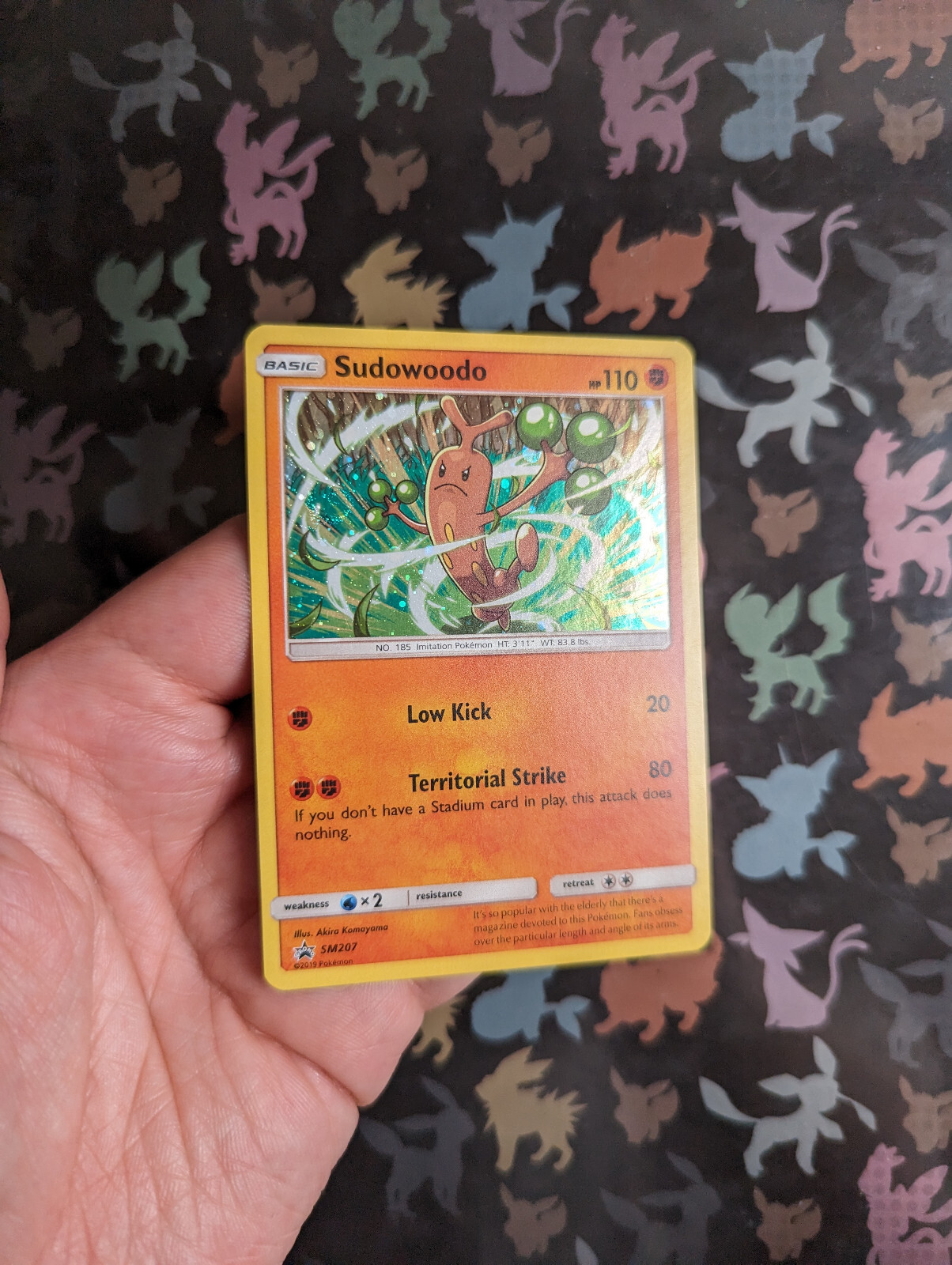 Sudowoodo SM207Holo Sun & Moon Black Star Promo Pokemon Card Near Mint