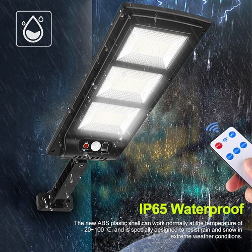 Solar Power 180 LED Light PIR Motion Sensor Outdoor Security Lamp Wall Garden - Picture 3 of 9
