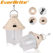 EverBrite 2PC 450LM Camping Lantern Rechargeable Camping Lantern 5 Lighting Mode