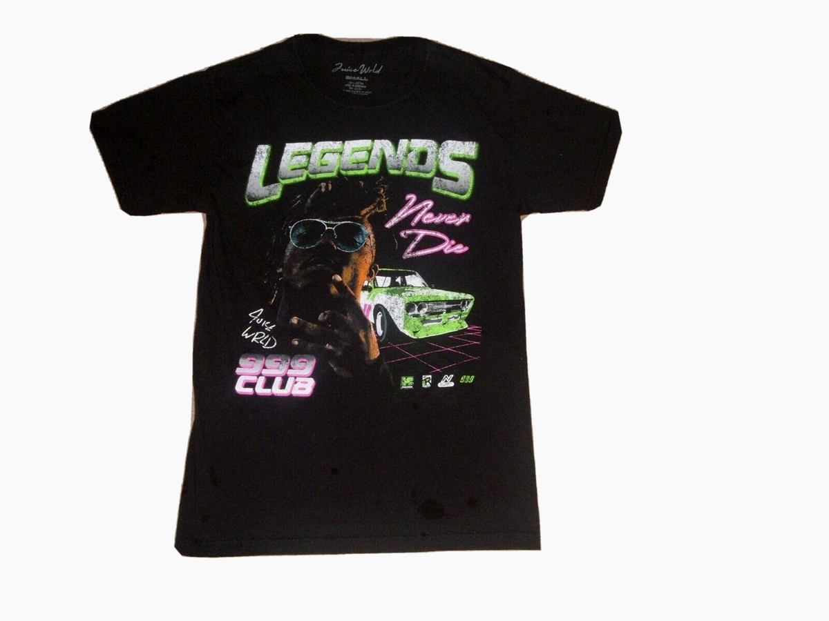 Juice Wrld 999 Club Legends Never Die T Shirt Men's Sz Small