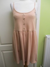 BNWT ASOS SIZE 6 WOMENS SUN DRESS PEACH JERSEY STRETCH