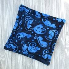 Blue Batik Cat Mat with 2 Cups of Potent Catnip, 8.75 by 8.75 inch Cat Toy