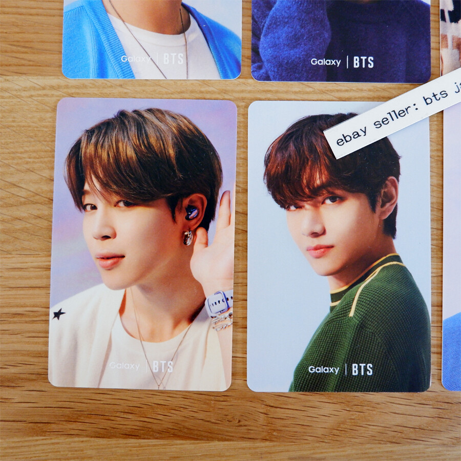 BTS Samsung Galaxy Official 8 Photocards JUNG KOOK V JIMIN