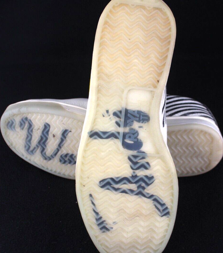 Zapatillas deportivas Royal Elastics Andy Warhol de cuero blanco plátano con cordones para hombre EE. UU. 9 - Imagen 7 de 9