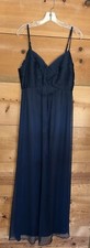 Anthropologie BHLDN Bridgett Maxi Dress Light Navy Womens Size X-Large Chiffon