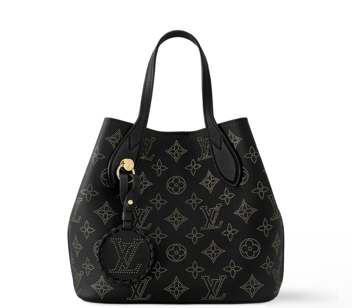 NEW Louis Vuitton Blossom PM Monogram Mahina Noir Black Gold