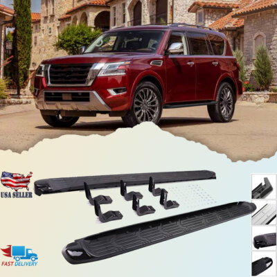 Running Board Side Steps For Infiniti QX80 QX56 2011 - 2024 2X Nerf Bar Aluminum