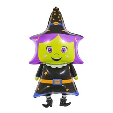 Halloween Standing Witch Foil Balloon