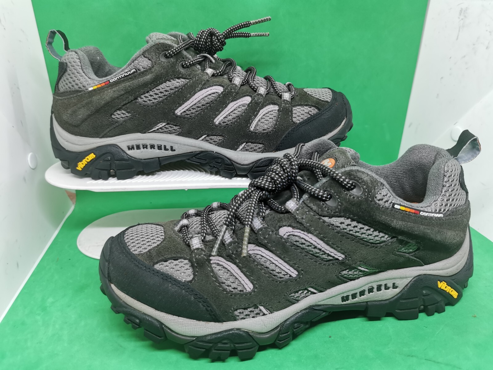 Scarpe Merrell Performance da donna taglia 10 grigie suola Vibram scarpe da trekking passeggio