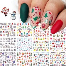 Christmas Nail Art Stickers, Snowflake Nail Decals Water Merry Christmas