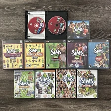 The Sims 2 3 PC Game 11pc Lot Bundle Expansion Packs Computer Games See Photos