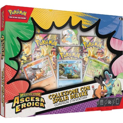 Pokemon Sammlung mit Anstecknadel Deluxe Abenteuergefährten Heroischer Aufstieg DEU  