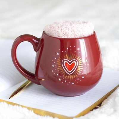 Herz-Jesu Tasse und Socken Set
